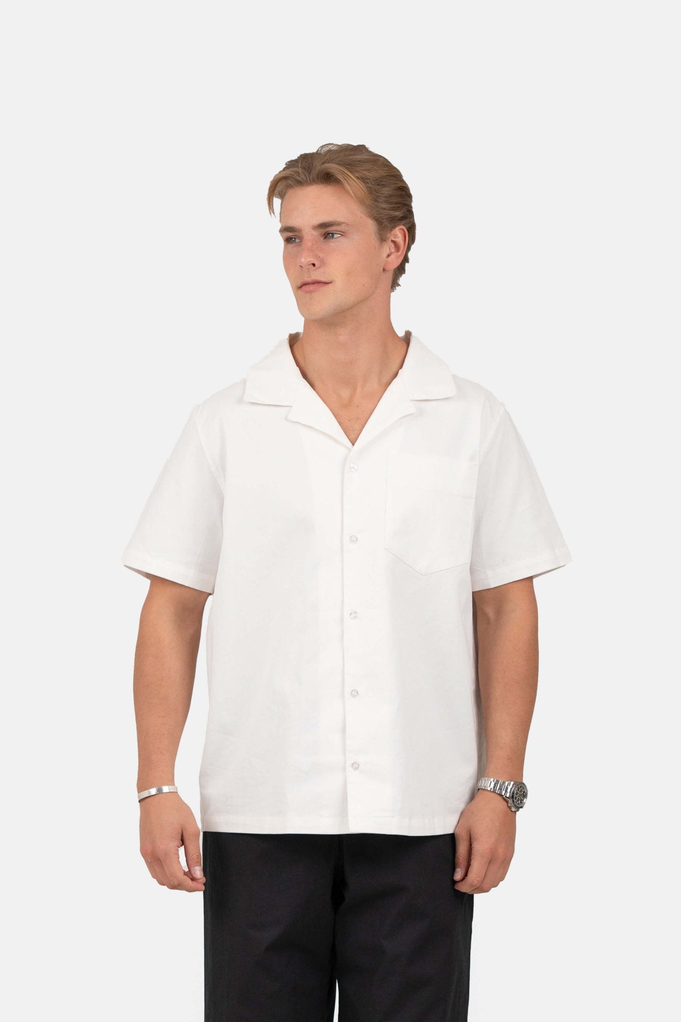 Kortærmede Skjorte - Box fit Hvid | Skagen-clothing.dk